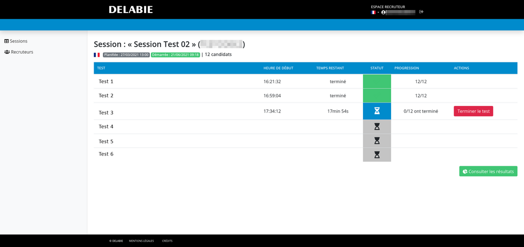 Suivi en temps réel